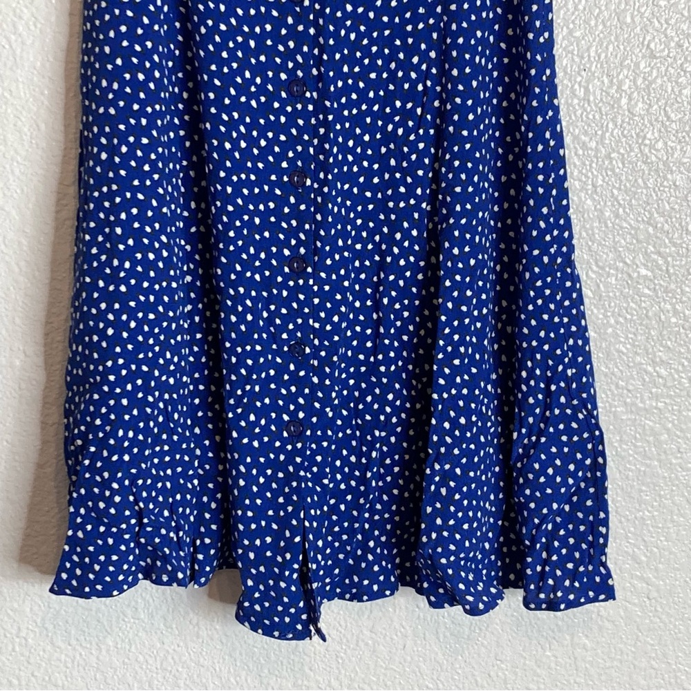 New Rolla’s Erin Mini Tulips Button Front Short Sleeves Fit Flare Dress - Picture 6 of 13